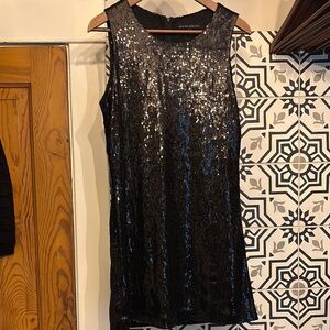 Black Sequin Dress